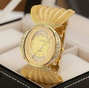 Gold women watch